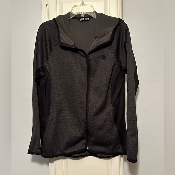The North Face Jackets & Blazers - The North Face Charcoal and Black Zip-Up Jacket
